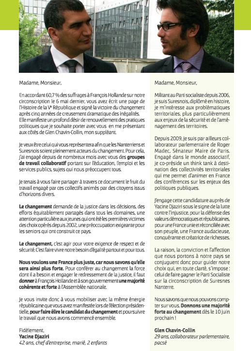 p2 3 volets Les 10 et 17 votez Yacine Djaziri pour donner une majorité à François Hollande